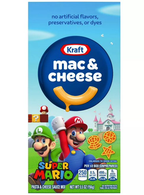 Kraft Super Mario Brothers Shaped Mac and Cheese - 5.5oz