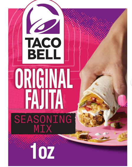 Taco Bell Original Fajita Seasoning Mix, 1.4 oz Packet