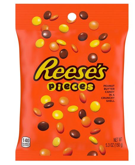 Reese's Pieces Peanut Butter In a Crunchy Shell Candy, Bag 5.3 oz