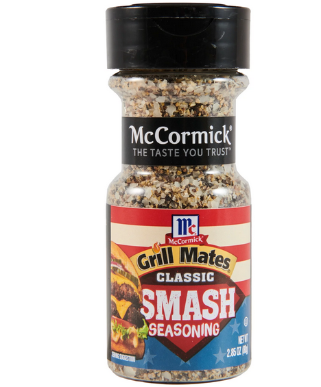 McCormick Grill Mates Smash Burger Seasoning, 2.85 oz Bottle