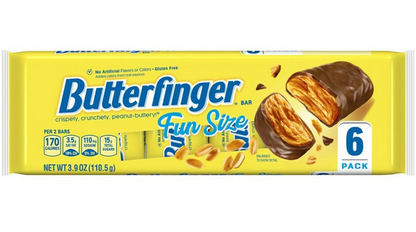 Butterfinger Fun Size Peanut-Buttery Chocolate-y Candy Bars, Individually Wrapped