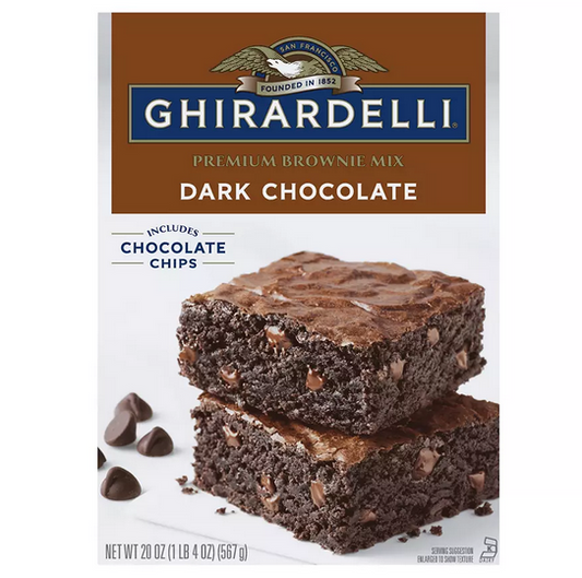 GHIRARDELLI Dark Chocolate Premium Brownie Mix, 20 Oz