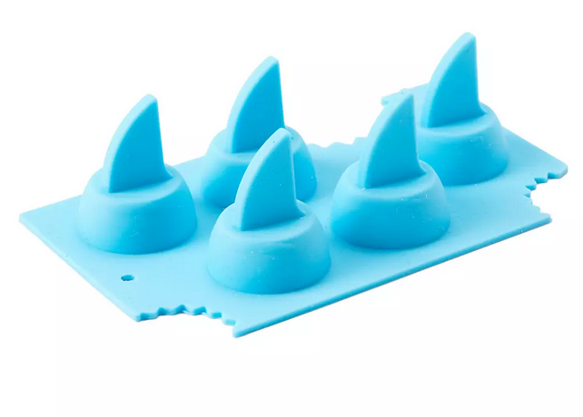 Blue Shark Fin Silicone Ice Cube Tray