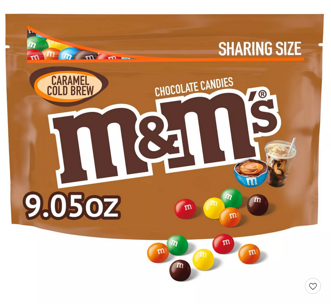 M&M'S Caramel Cold Brew Chocolate Candy Share Size Candy Bag - 9.05oz