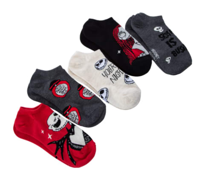 Disney The Nightmare Before Christmas Ankle Socks 5-Pack