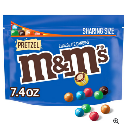 M&M'S Pretzel Milk Chocolate Candy, Sharing Size Bag