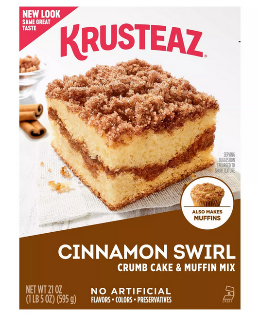 Krusteaz Cinnamon Crumb Cake & Muffin Mix, 21 Oz