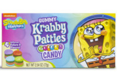 Nickelodeon Spongebob Squarepants Gummy Krabby Patties Colors Candy