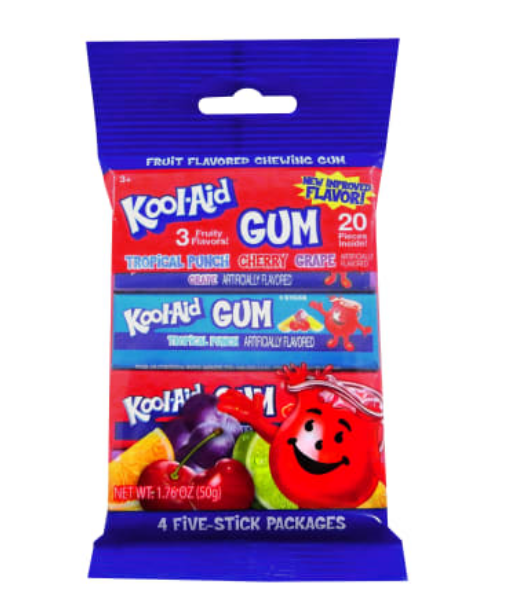 Kool-Aid Fruit Flavored Chewing Gum