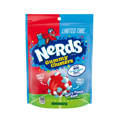 Nerds Gummy Clusters Stand Up Bag Punch - 8oz