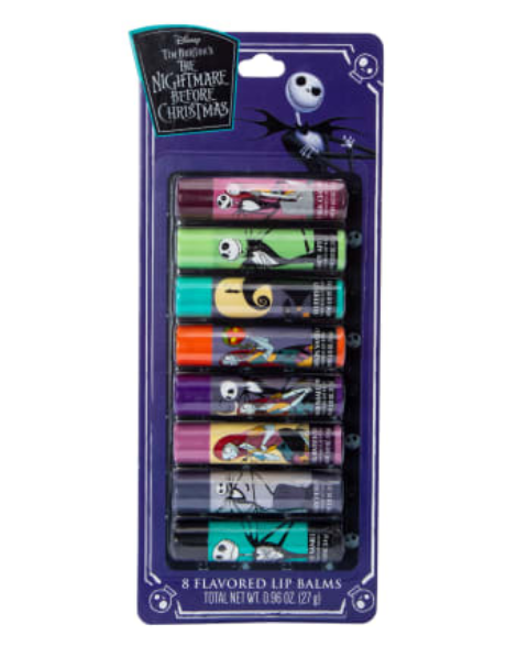 The Nightmare Before Christmas Halloween Flavored Lip Balms 8-Count