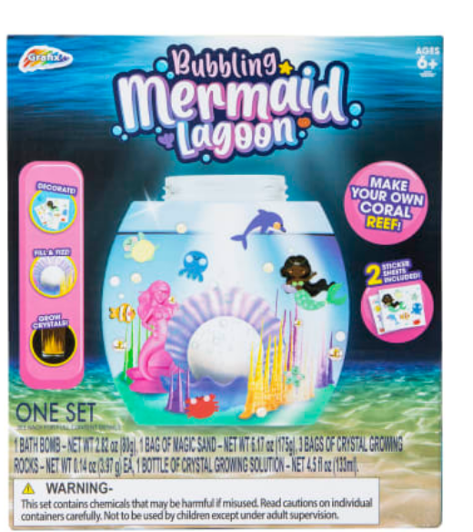 Make Your Own Bubbling Mermaid Lagoon Coral Reef Kit