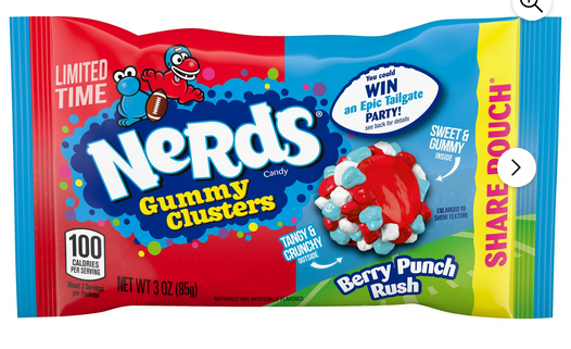 NERDS Gummy Clusters Candy Berry Punch Rush 3 oz – The Jolly Shopper