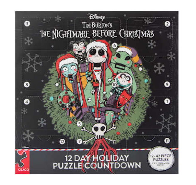 Disney The Nightmare Before Christmas 12-Day Holiday Puzzle Countdown 12-42 Piece