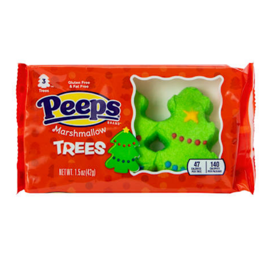 Peeps® Marshmallow Holiday Green Trees 3-Pack