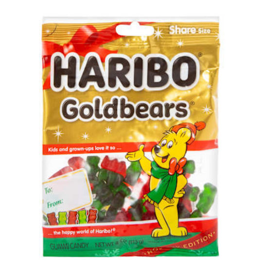 Haribo® Goldbears® Gummi Candy Holiday Edition 4oz Bag