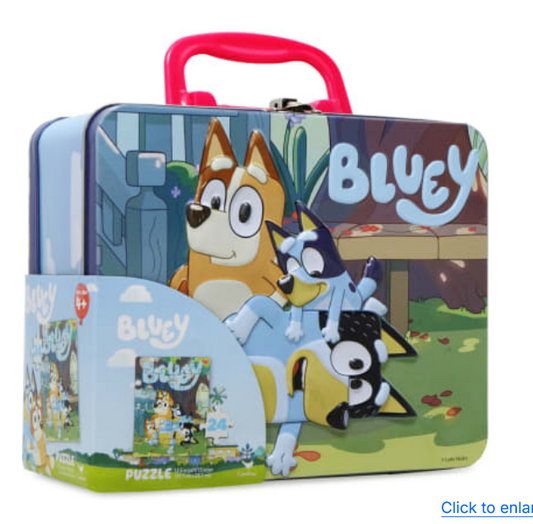 Bluey™ 24-Piece Puzzle & Tin Storage Box