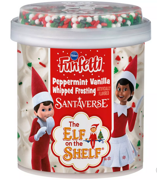 Pillsbury Elf On The Shelf Peppermint Vanilla Frosting - 12oz