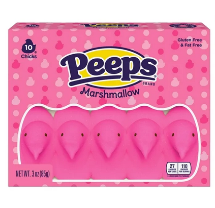 Peeps Marshmallow Pink Chicks Pack of 10