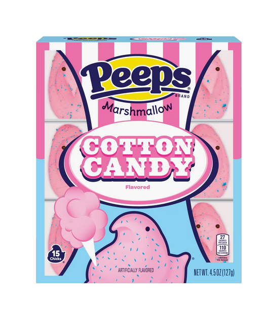 Peeps Easter Cotton Candy Chicks - 4.5oz/15ct