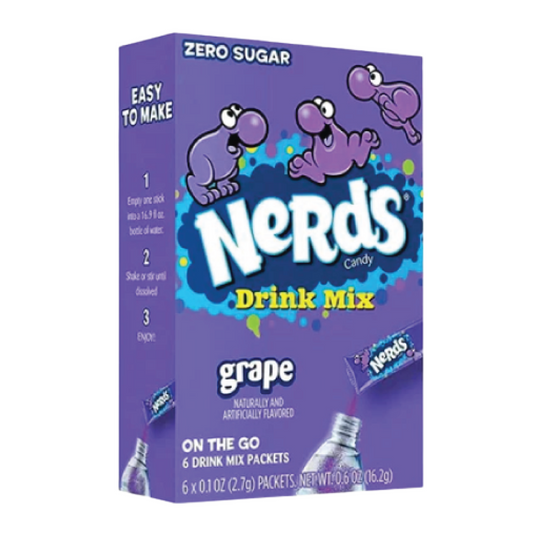 Packs Nerds Grape Flavor On The Go Drink Mix 6ct