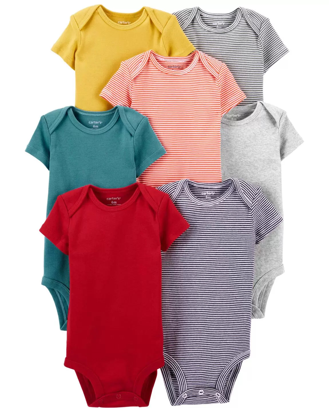 Carters Baby 7-Pack Short-Sleeve Bodysuits