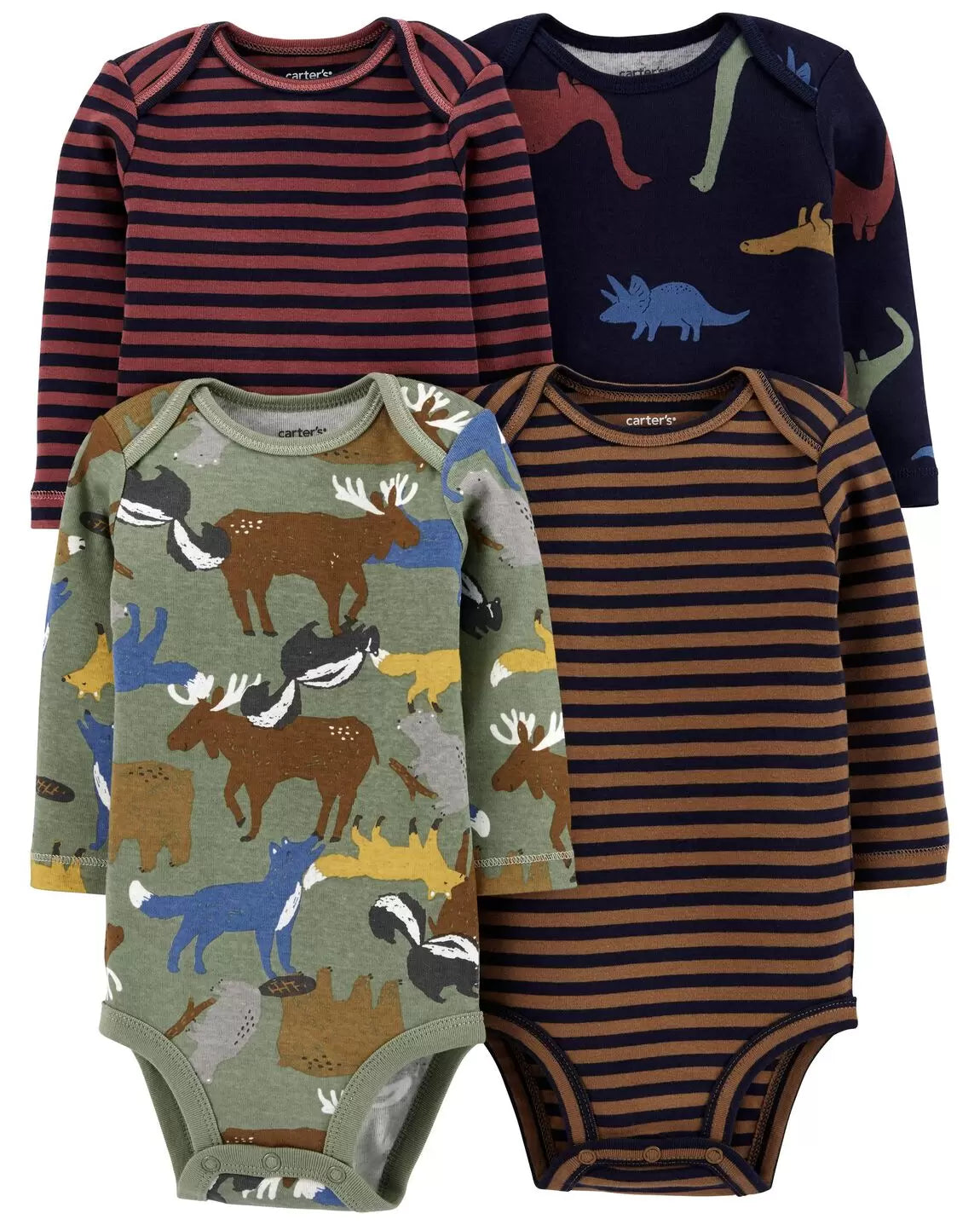 Carters Baby 4-Pack Long Sleeve Original Bodysuits