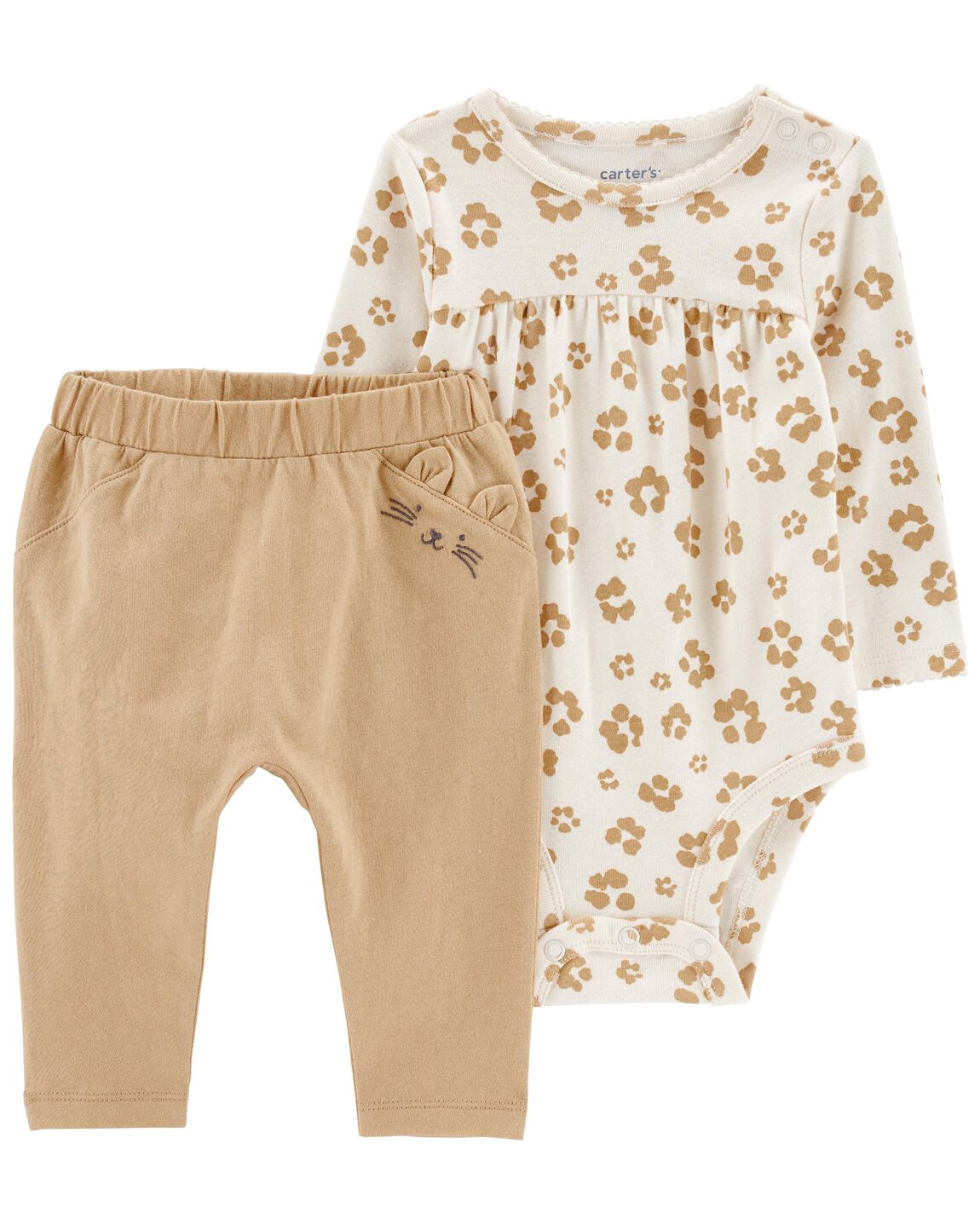 Carters Baby 2-Piece Leopard Bodysuit Pant Set