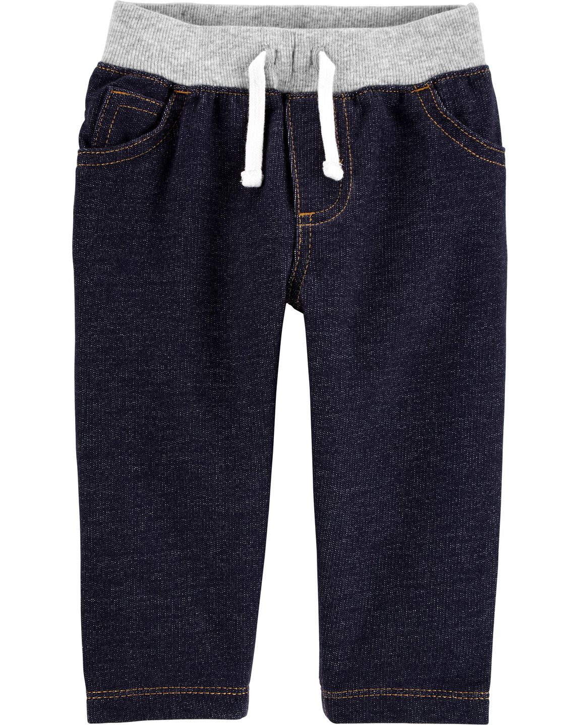 Carters Baby Pull On Knit Denim Pants