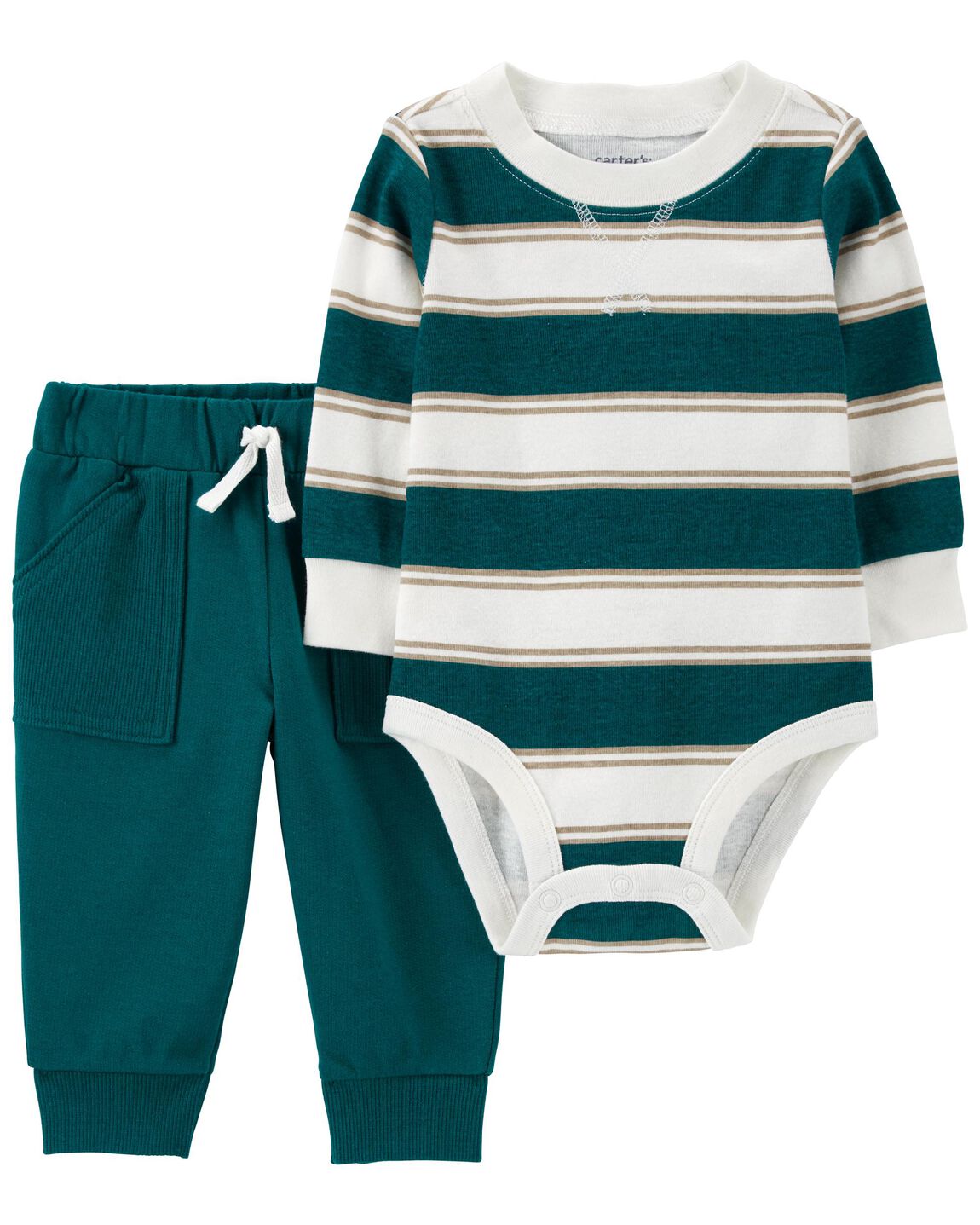 Carters Baby 2-Piece Striped Bodysuit Pant Set