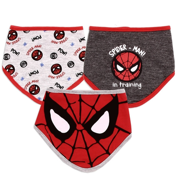 SPIDER-MAN 0-12M 3PK Bibs