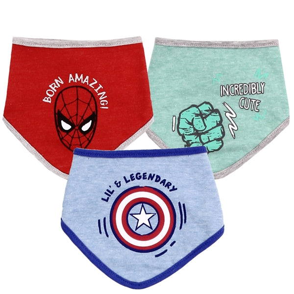 MARVEL 0-12M 3PK Bibs