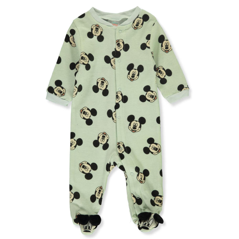 Mickey Mouse Baby Boys' Thermal Footed Coveralls